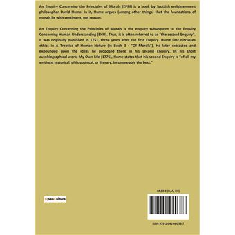 An Enquiry Concerning the Principles of Morals