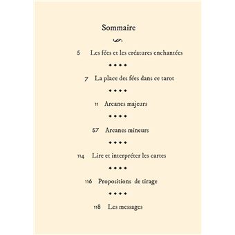 Le Tarot des Fées et des créatures enchantées