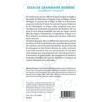 Essai de grammaire berbère