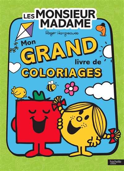 Monsieur Madame Monsieur Madame Mon Grand Livre De Coloriages Adam Hargreaves Broche Achat Livre Fnac