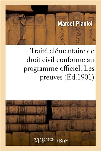 Traite elementaire de droit civil conforme au programme offi