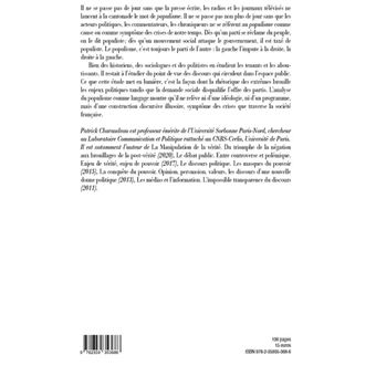 Le discours populiste, un brouillage des enjeux politiques