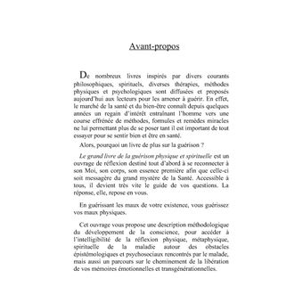Le Grand Livre de la Guérison Physique et Spirituelle