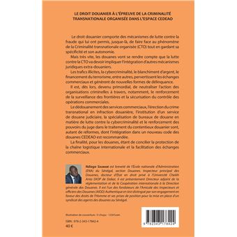 Le droit douanier à l'épreuve de la criminalité transnationale organisée dans l'espace CEDEAO