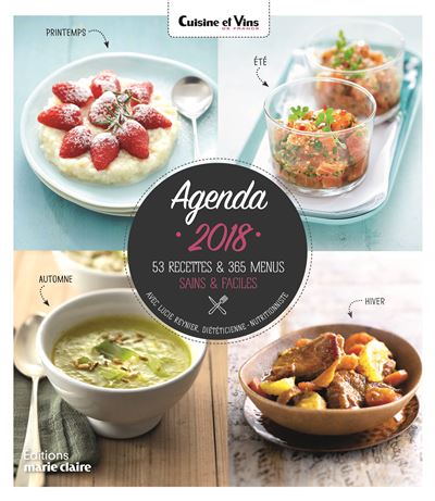 Agenda cuisine et vins de France 2018