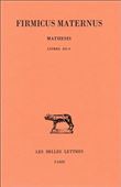 Mathesis. Tome II : Livres III-V