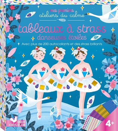 Autocollants métallisés et strass danse - boîte avec accessoires
