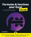 Formules et fonctions pour Excel Pour les Nuls