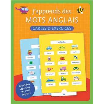 J'apprends des mots anglais (boîte avec cartes interactives)