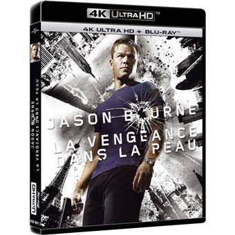Jason BourneBourne La vengeance dans la peau Blu-ray 4K Ultra HD