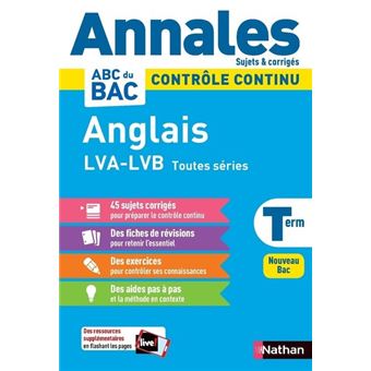 Annales Bac 2021 Anglais Terminale Corrige Broche Clemence Arnette Carole Dessoliers Christelle Brouteele Guille Achat Livre Fnac