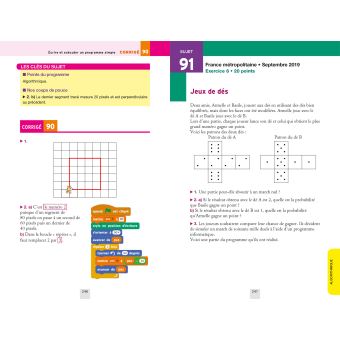 Annales du brevet Annabrevet 2021 Maths 3e