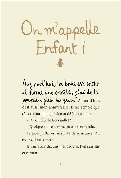 On m'appelle Enfant i - Steve Tasane - broché