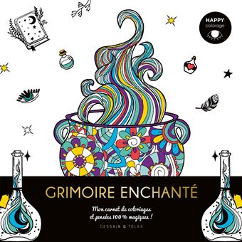 Happy coloriage Grimoire enchanté