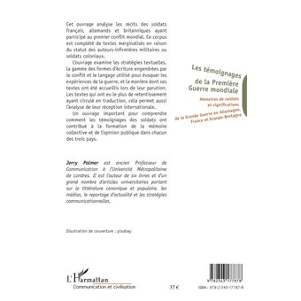 Les témoignages de la Première Guerre mondiale