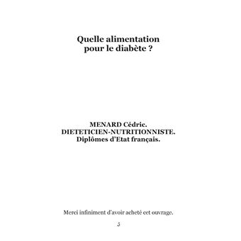 Quelle alimentation pour le diabète ?