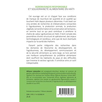 Agrobusiness responsable et souveraineté alimentaire en Haïti