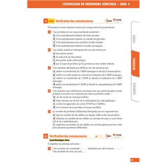 Interros des Lycées - SVT 1re