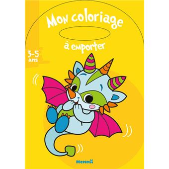 Mon coloriage à emporter (3-5 ans) (Bébé dragon)