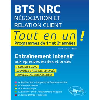 BTS NRC Négociation et Relation Client  broché  Catherine Gazon
