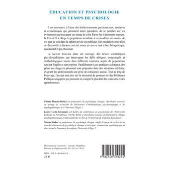Education et psychologie en temps de crises