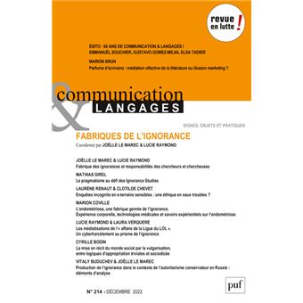Communication et langages 2022, n.214
