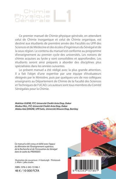 Chimie physique generale l1 cours et exercices