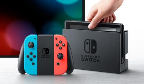 Nintendo Switch Paire de manettes Joy-Con - droite bleu néon/gauche rouge  néon [video game]