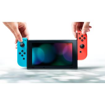 Paire de manettes Nintendo Switch Joy-Con gauche bleue néon et droite rouge  néon - Manette à la Fnac