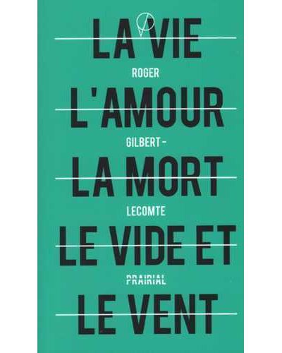 Poesie La Vie Lamour La Mort Le Vide Et Le Vent Anthologies Livres