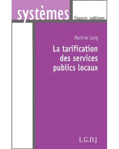 La tarification des services publics locaux