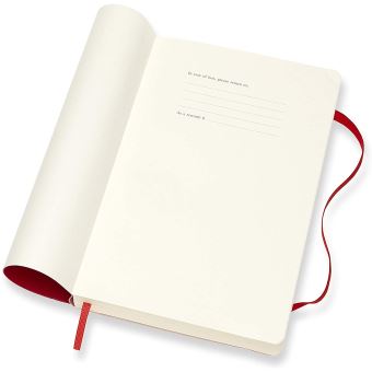 Agenda 2020 Journalier Grand Format Rouge Souple