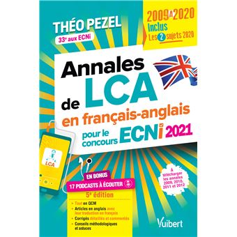Annales de LCA en français-anglais pour le concours ECNi 2021