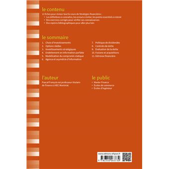 Fiches de Stratégies financières