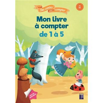 Mon livre a compter de 1 a 5 ps-ms avec des autocollants