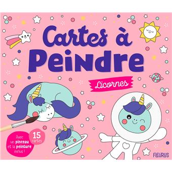 Cartes à peindre - Licornes