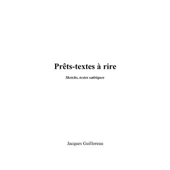 Prêts-textes à rire