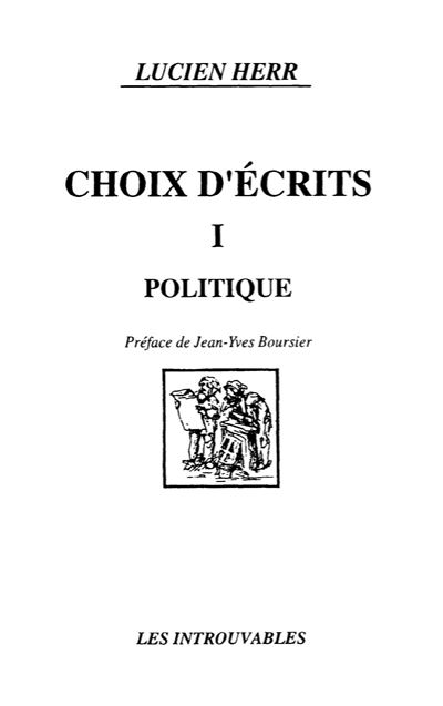 Choix d'écrits - Jean-Yves Boursier - (donnée non spécifiée)