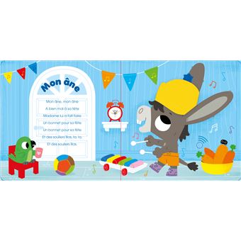 Mes premières petites chansons : un livre sonore à toucher