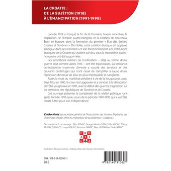 La Croatie face à ses destinées :