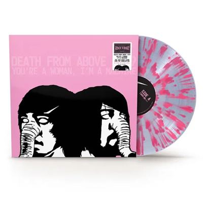 You're A Woman, I'm A Machine Vinyle Rose et Gris Marbré