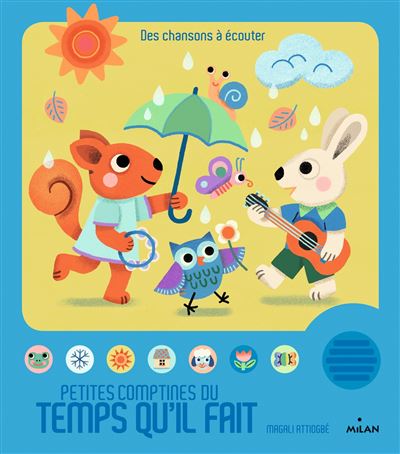 Petites comptines du temps qu'il fait - Magali Attiogbé - cartonné