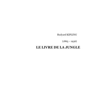 Le Livre de la jungle