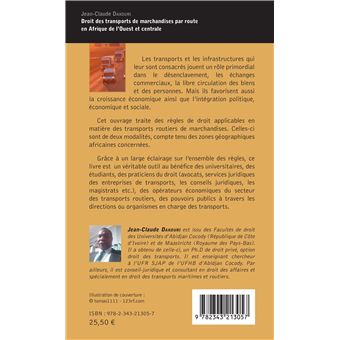 Droit des transports de marchandise par route en Afrique de l'Ouest et centrale