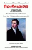 Études germaniques - N°3/2008