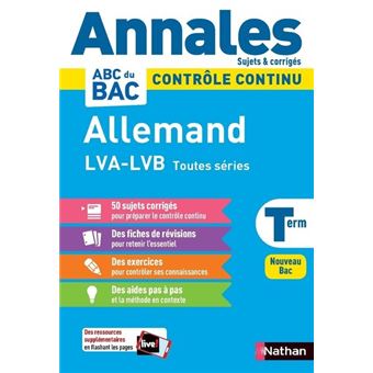 Annales Bac 2021 Allemand Terminale Corrige Broche Pierre Gauducheau Achat Livre Fnac