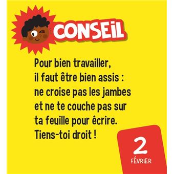 Les incollables - Mini calendrier - Toute mon année de CP