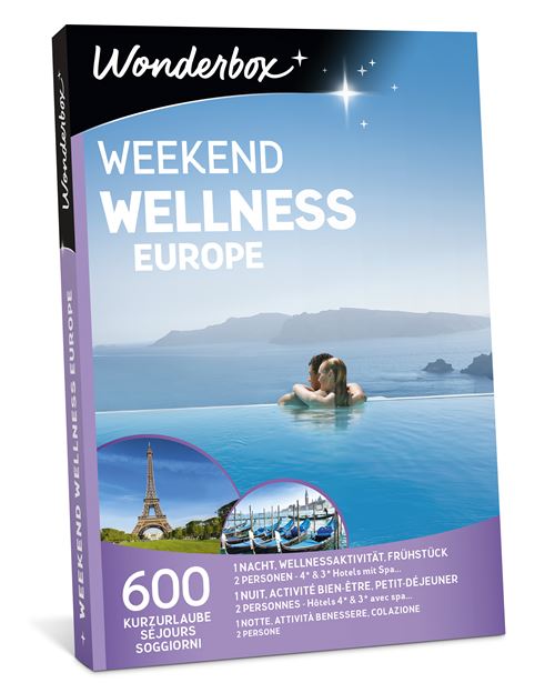 Coffret cadeau Wonderbox Weekend Wellness Europe