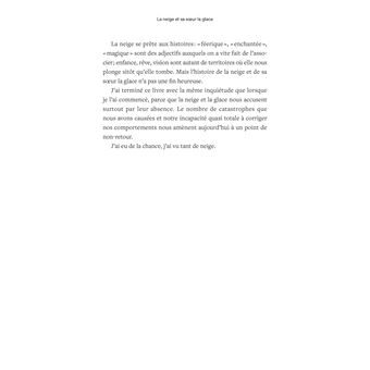 Autobiographie de la neige