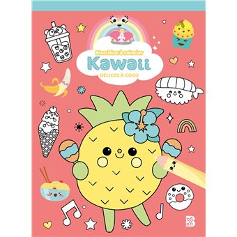 Kawaii Bloc à colorier Délices à gogo